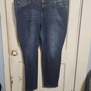 Torrid Dark Blue Skinny Jeans